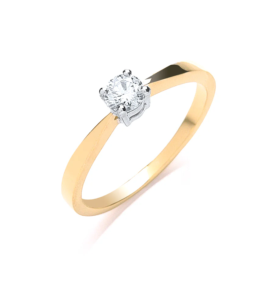 9ct .25ct Diamond Solitaire Ring - Image 2