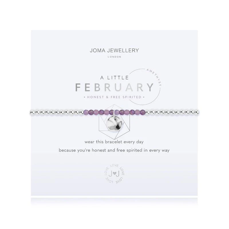 A Little Amethyst Birthstone February Birthday Bracelet