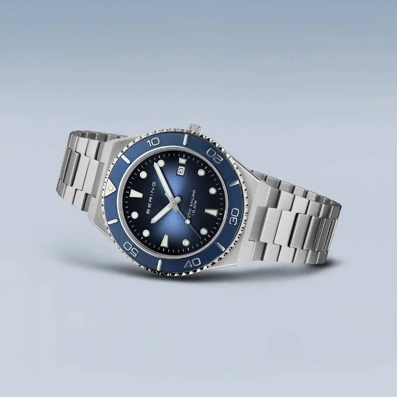 Bering Men's Artic Sailing Sports Watch in Blue 18940-707 - Image 4