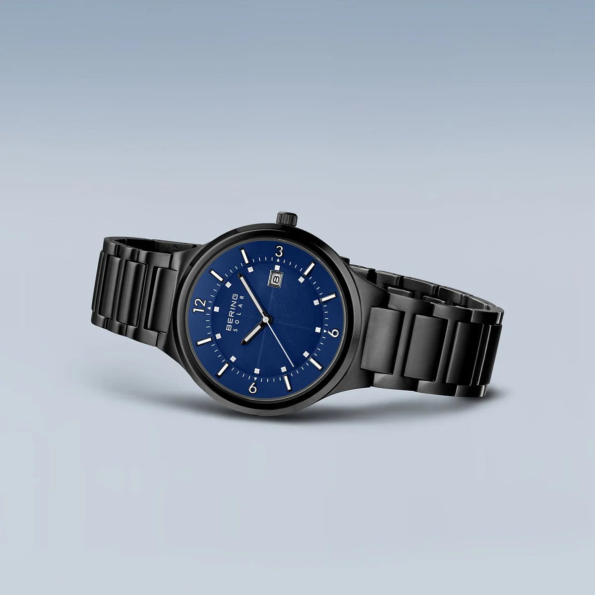 Bering Men's Black-Blue Solar Watch 14442-777 - Image 4