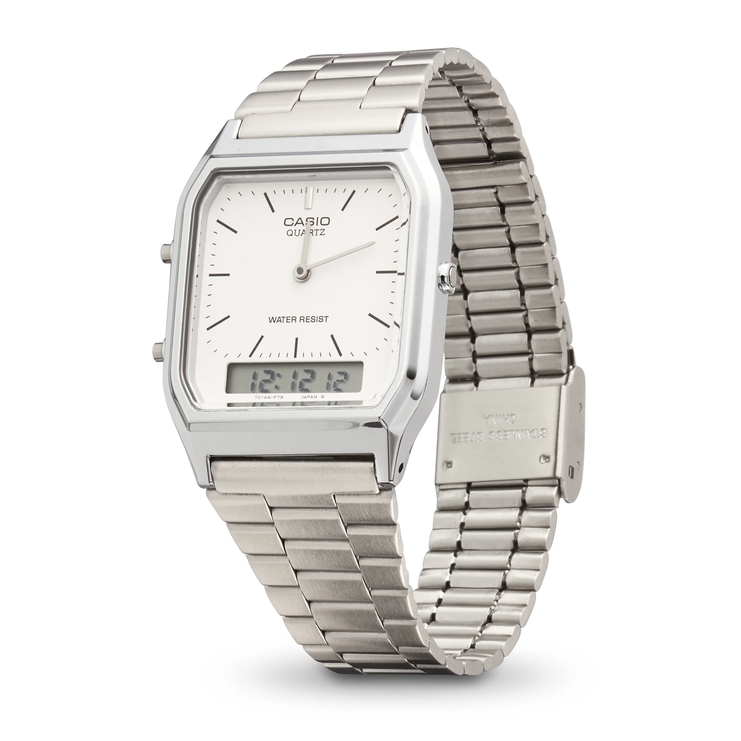 Casio Classic Retro Analogue & Digital Men's Watch AQ-230A-7DMQYES - Image 2