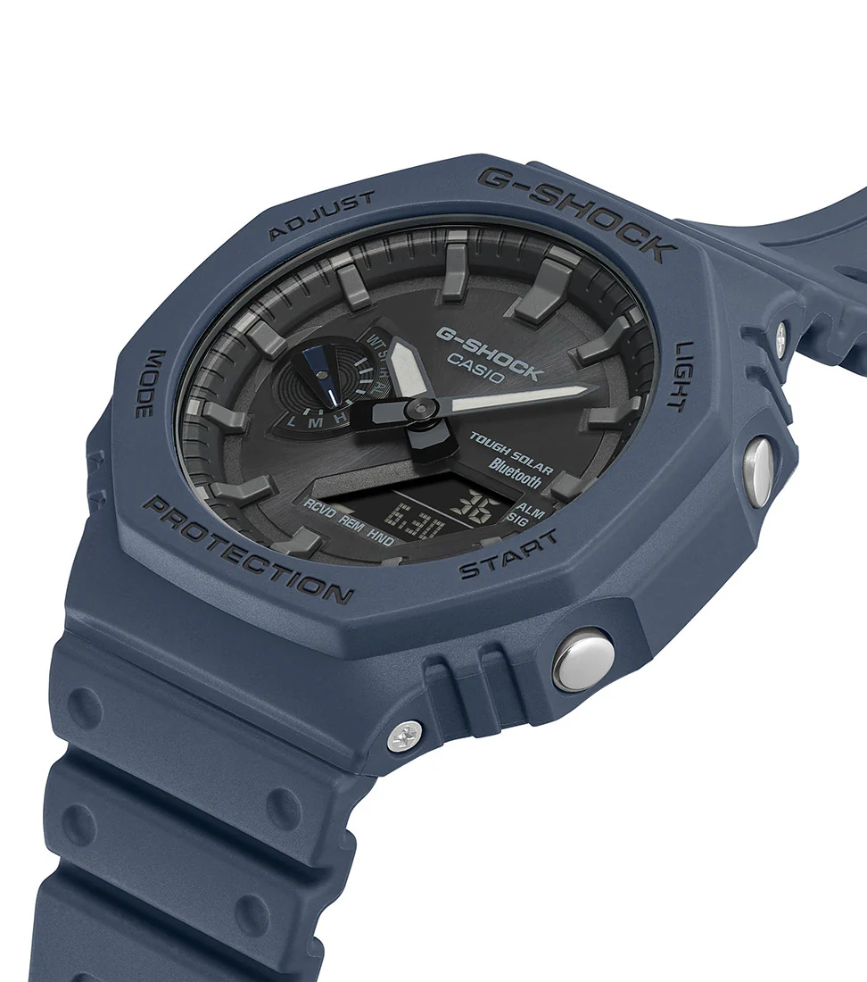 Casio G-Shock Men's Solar Watch in Blue Grey GA-B2100-2AER - Image 2