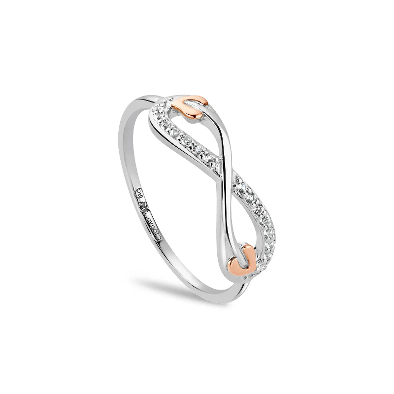 Clogau Tree of Life® Sterling Silver Infinity Ring with Topaz