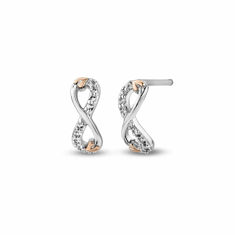 Clogau® Tree of Life® Sterling Silver Infinity Stud Earrings with Topaz