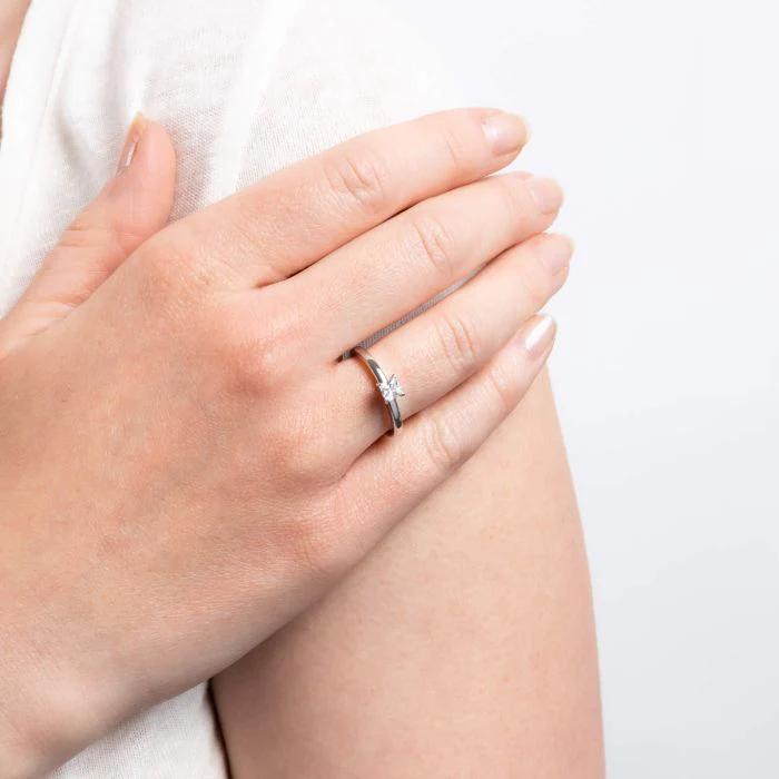 Diamonfire Princess Cut Zirconia Solitaire Ring - Image 3