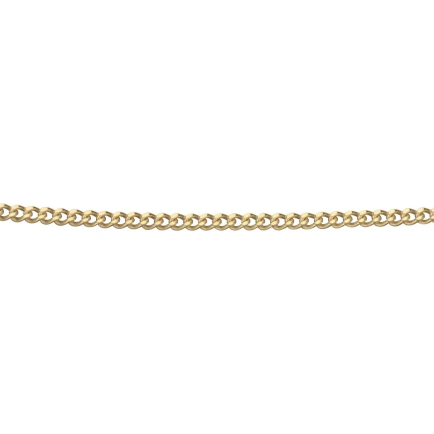 Ladies Gold Curb Chain 18" (Pendant Perfect)