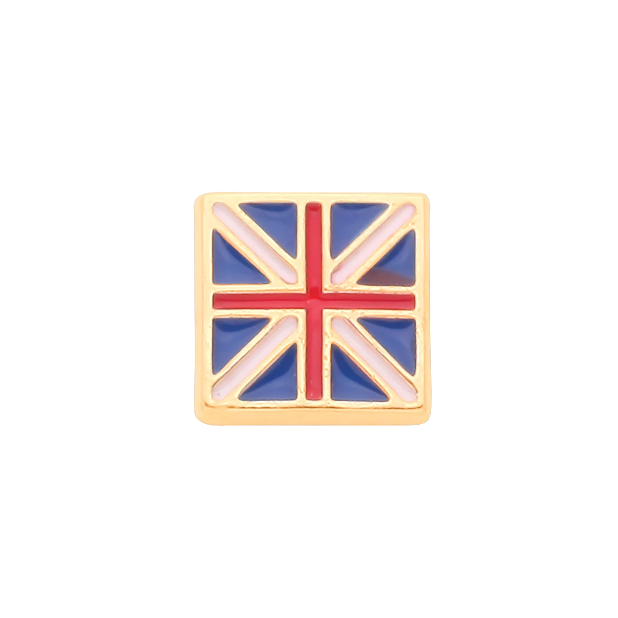 Gold Union Jack Single Stud for Men