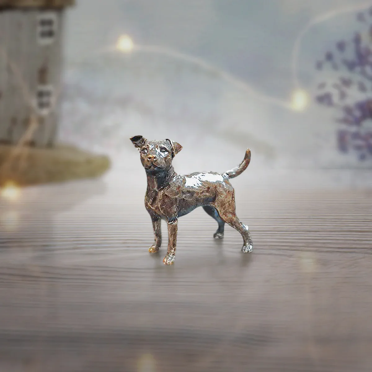 Solid Bronze Jack Russell Sculpture - Image 3