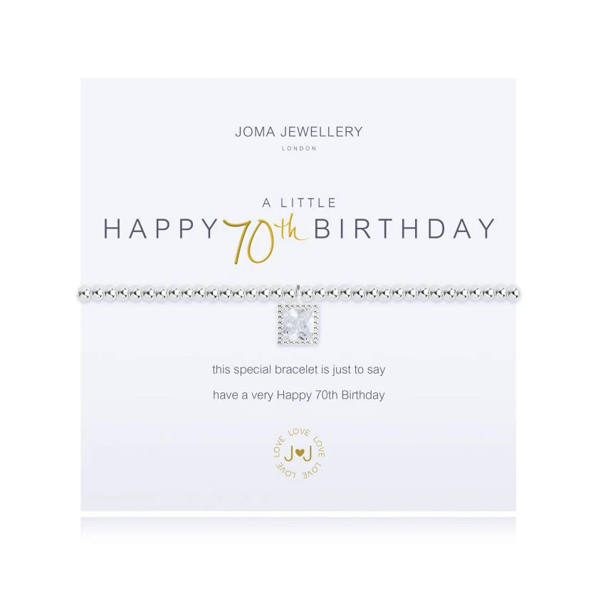 Joma A Little Happy 70th Birthday Bracelet