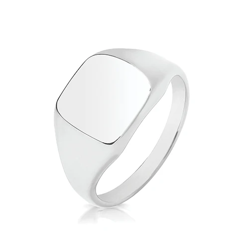 Men's Cushion Head Signet Ring