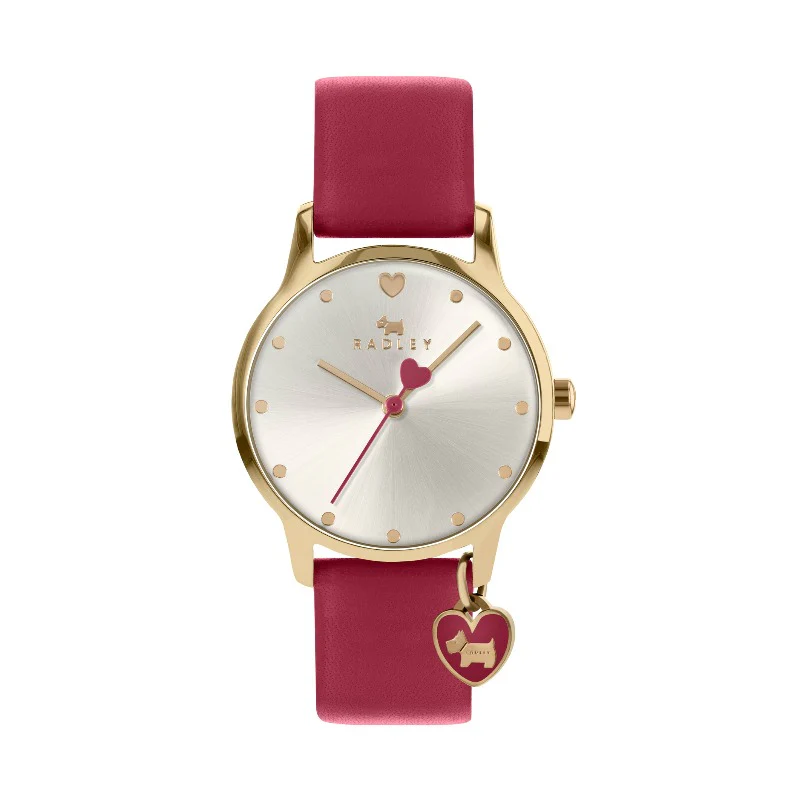 Radley Ladies Watch Red Leather Strap Red Heart RY2920A