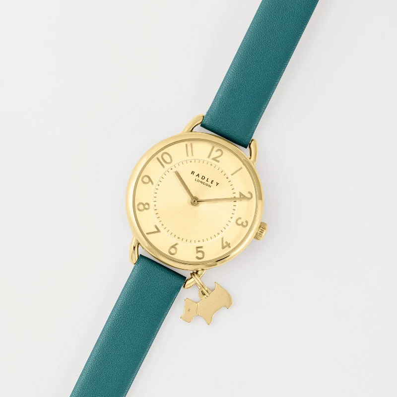 Radley Ladies Watch Teal Leather Strap RY21616 - Image 2