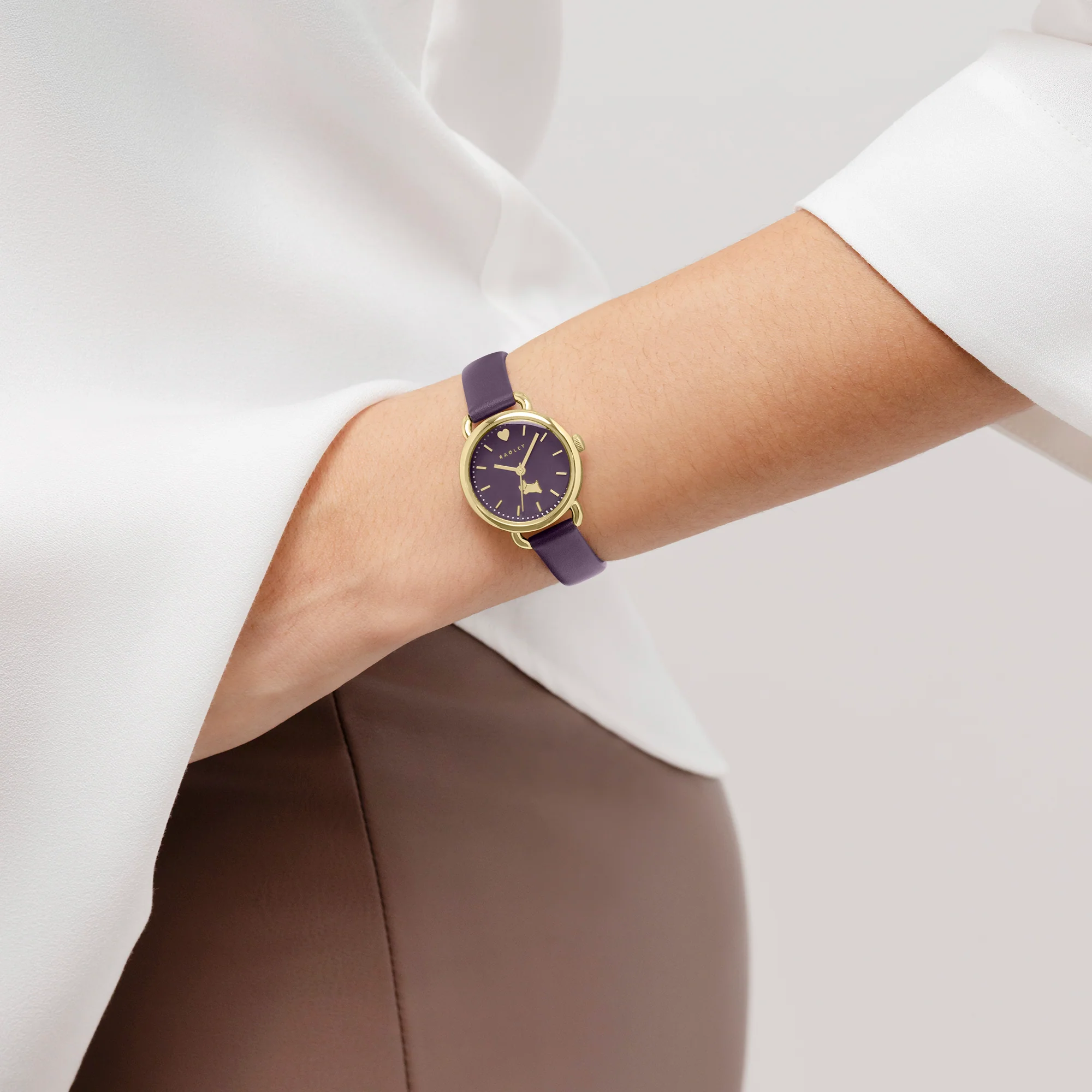 Radley Purple Leather Strap Ladies Watch RY21884A - Image 3