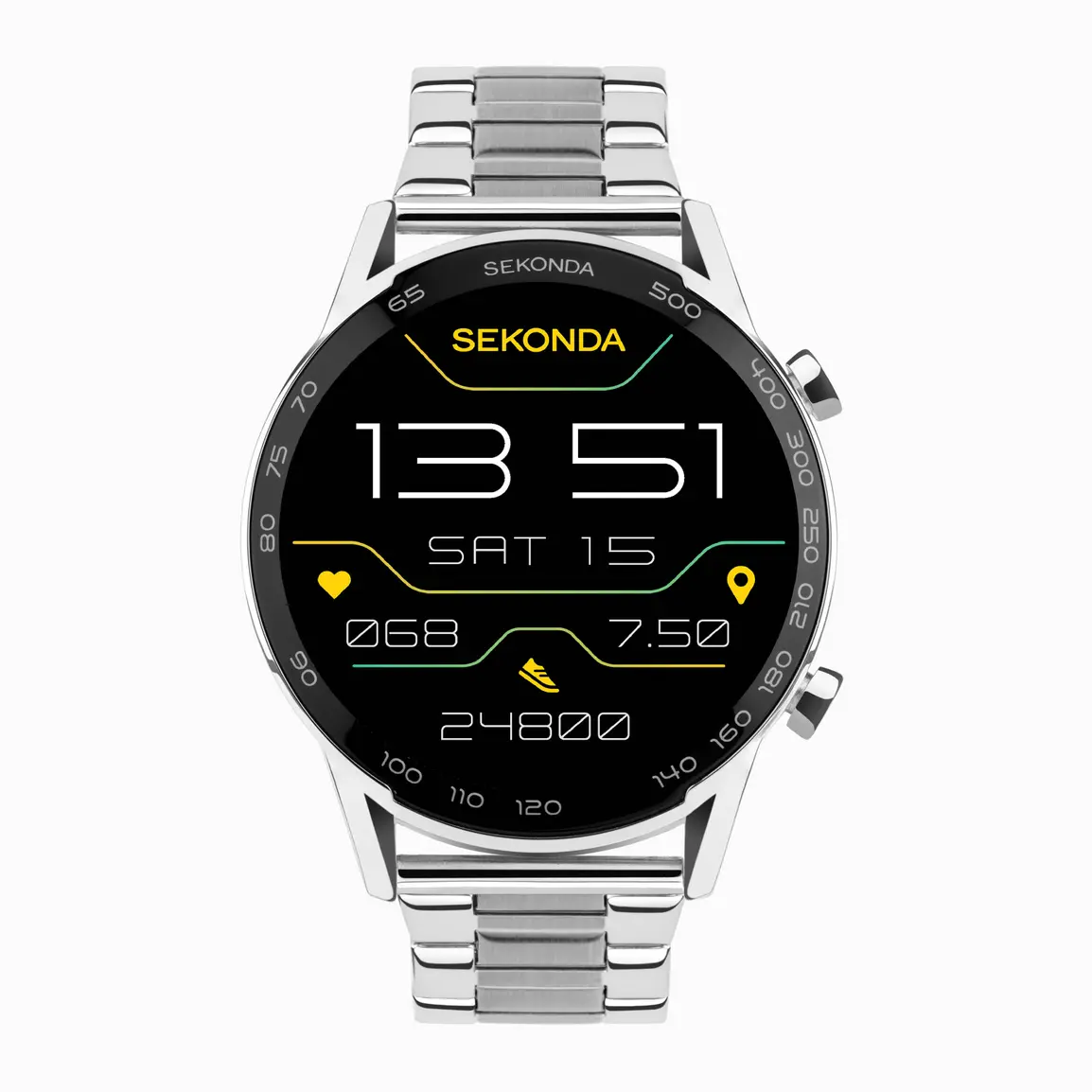 Sekonda Active Plus Smart Watch Stainless Steel Bracelet (30177) - Image 2