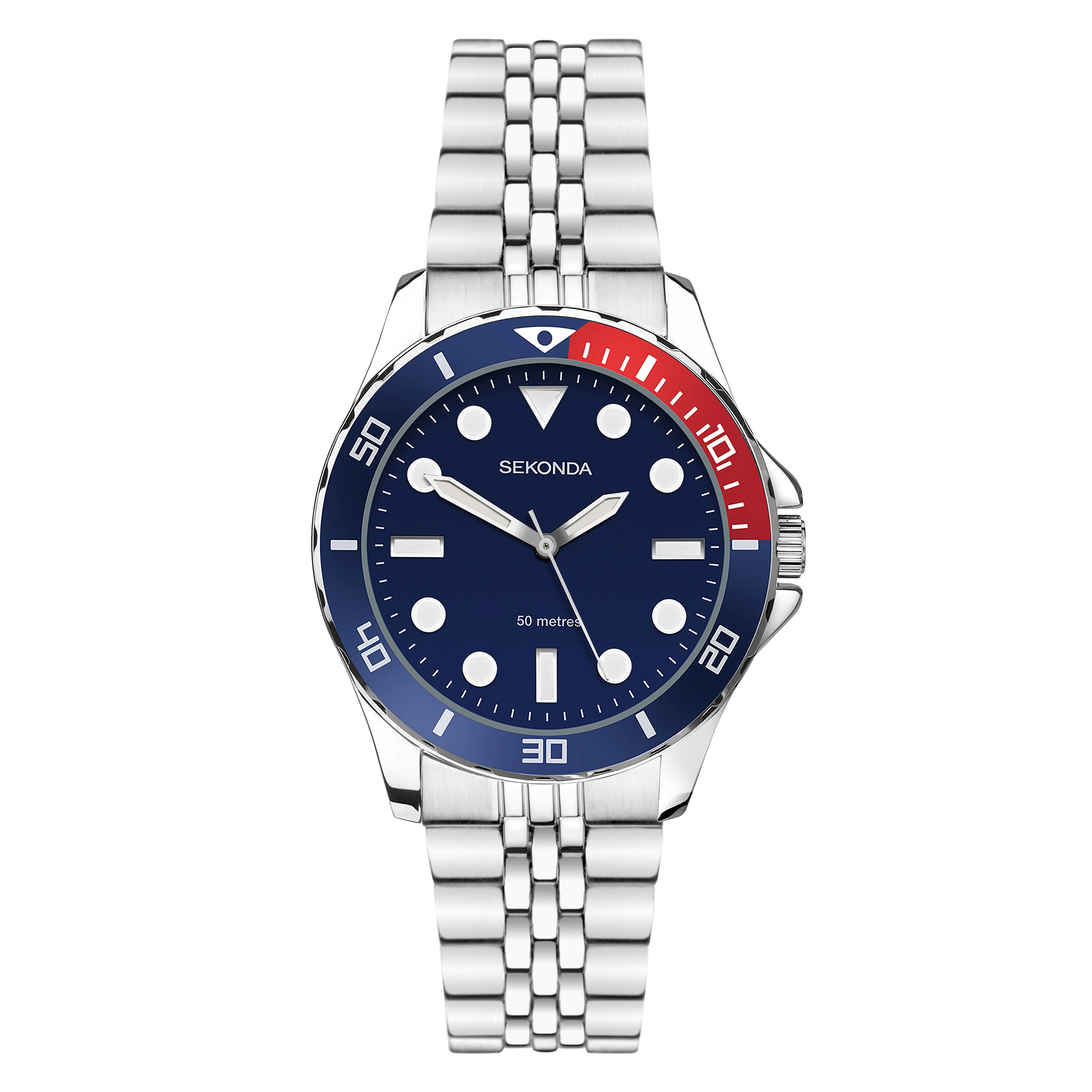 Sekonda Ladies Dive Watch Blue Red (40564) - Image 2