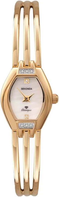 Sekonda Ladies Gold Plated Watch with Diamond