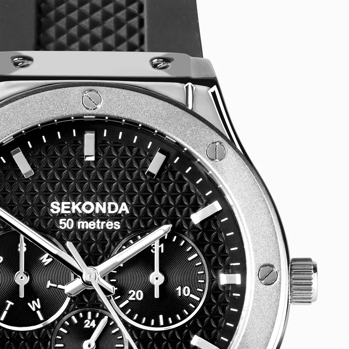 Sekonda Men's Titan Watch with Black Silicone Strap (30230) - Image 2