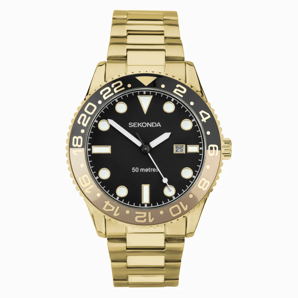 Sekonda Ocean Men’s Watch in Gold and Black (30198)