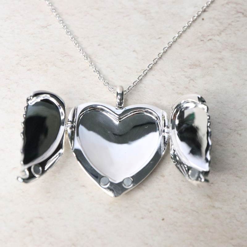 Silver Angel Wings Locket - Image 5