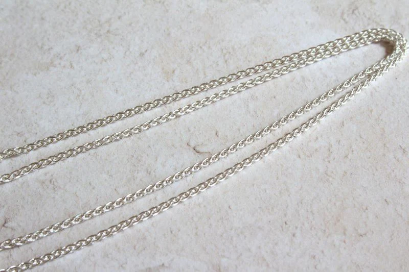 Silver Medium Weight Spiga Chain - Image 3