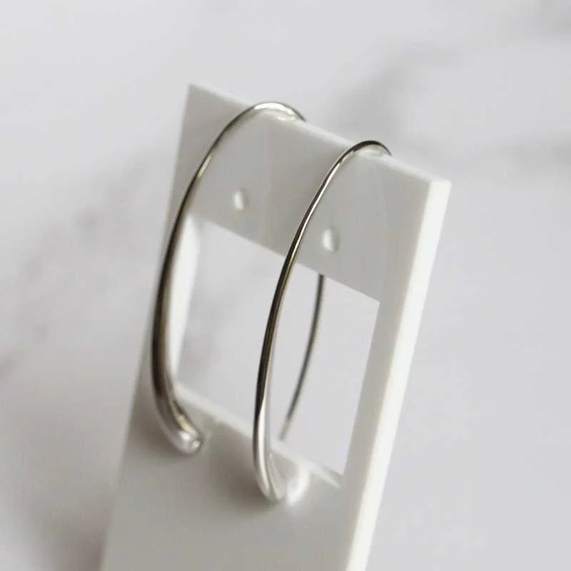 Silver Threader Earrings - Image 3
