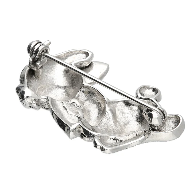 Sterling Silver Marcasite And Mother Of Pearl Rabbit Brooch - Image 3
